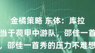 金橘策略 东体：库拉索实力相当于荷甲中游队，邵佳一首秀的压力不难想象